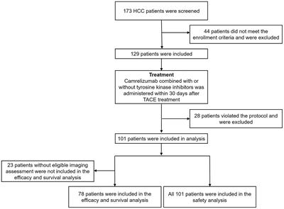 Efficacy and safety of camrelizumab plus transarterial chemoembolization in intermediate to advanced hepatocellular carcinoma patients: A prospective, multi-center, real-world study